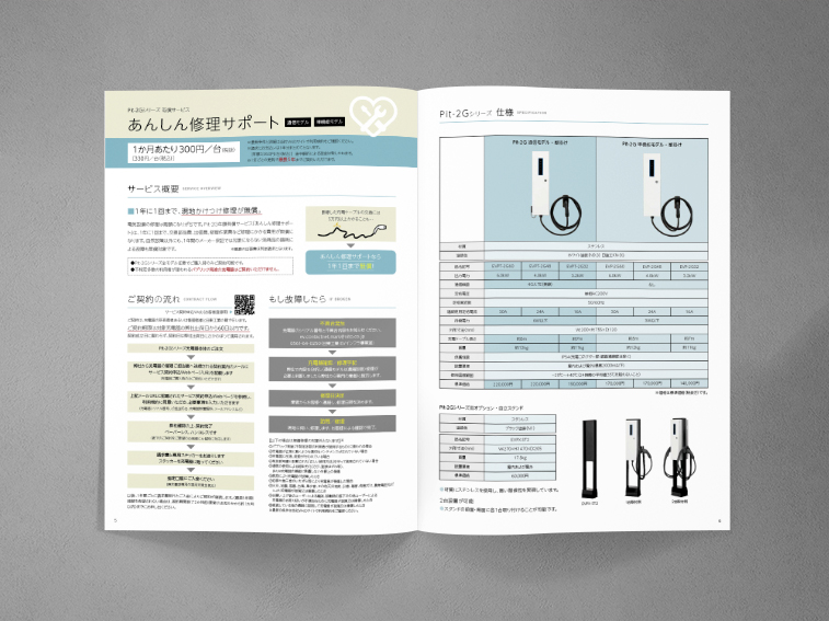 パンフレット／EV・PHEV車用充電器