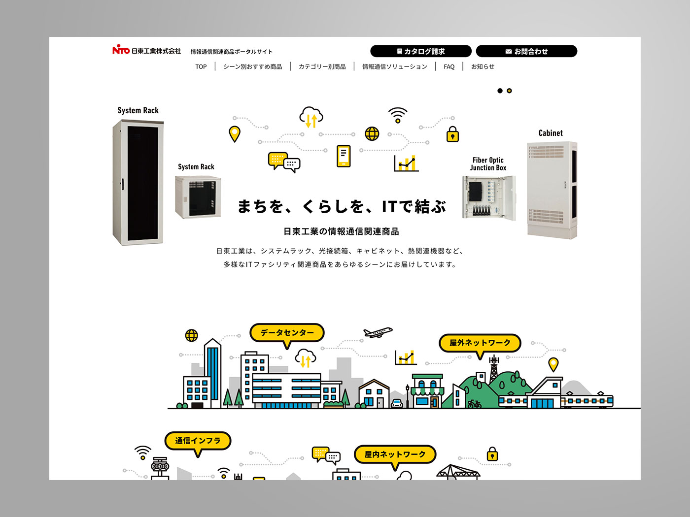 アドパブリシティWeb制作実績　日東工業株式会社様　ポータルサイト